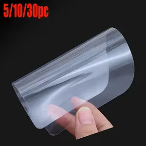5/10/30pc transparent cake cream scraper, with rounded corners, can better smooth out the cream. It is an excellent baking tool and is very suitable for cake shops, dessert shops, and for making cakes on Thanksgiving, Halloween, Christmas parties, and Val