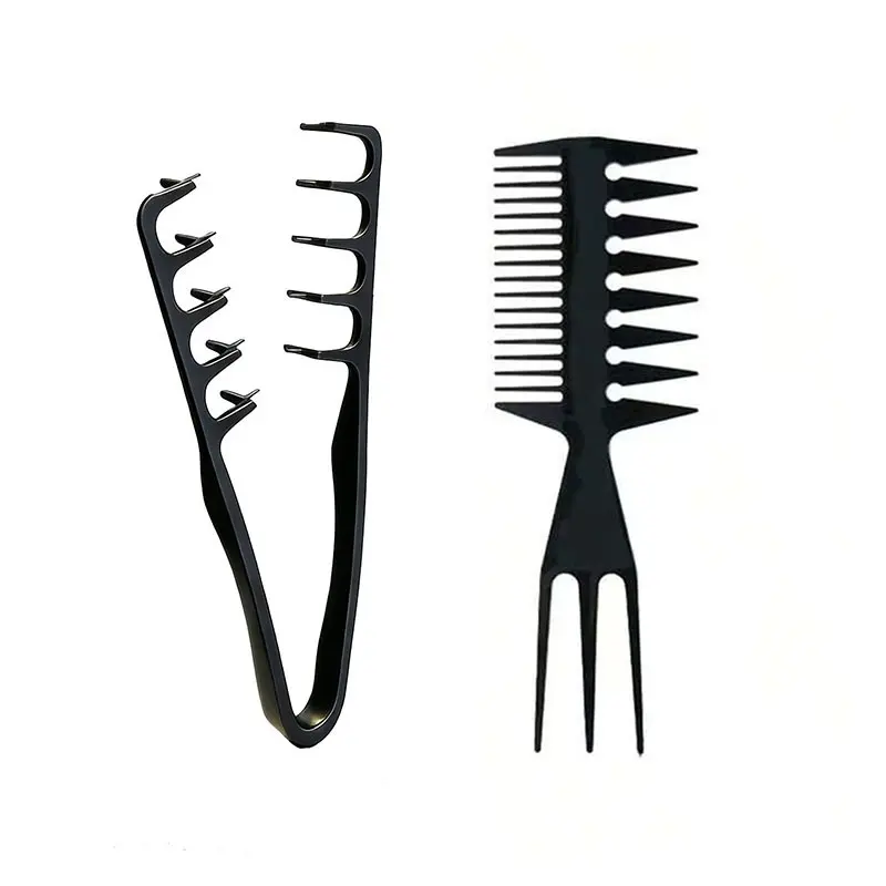 Men's Salon Hair Styling Comb Set, Wide-Tooth Comb for Textured Hairstyles, Pompadour Style Comb, Voluminous Look Styling Comb, Root-Lifting Comb, Hair Volume Tool, Hair Styling Tools, Salon Supplies