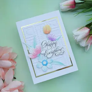 Copperplate Happy Birthday and Everything BetterPress Plate & Die Set by Paul Antonio