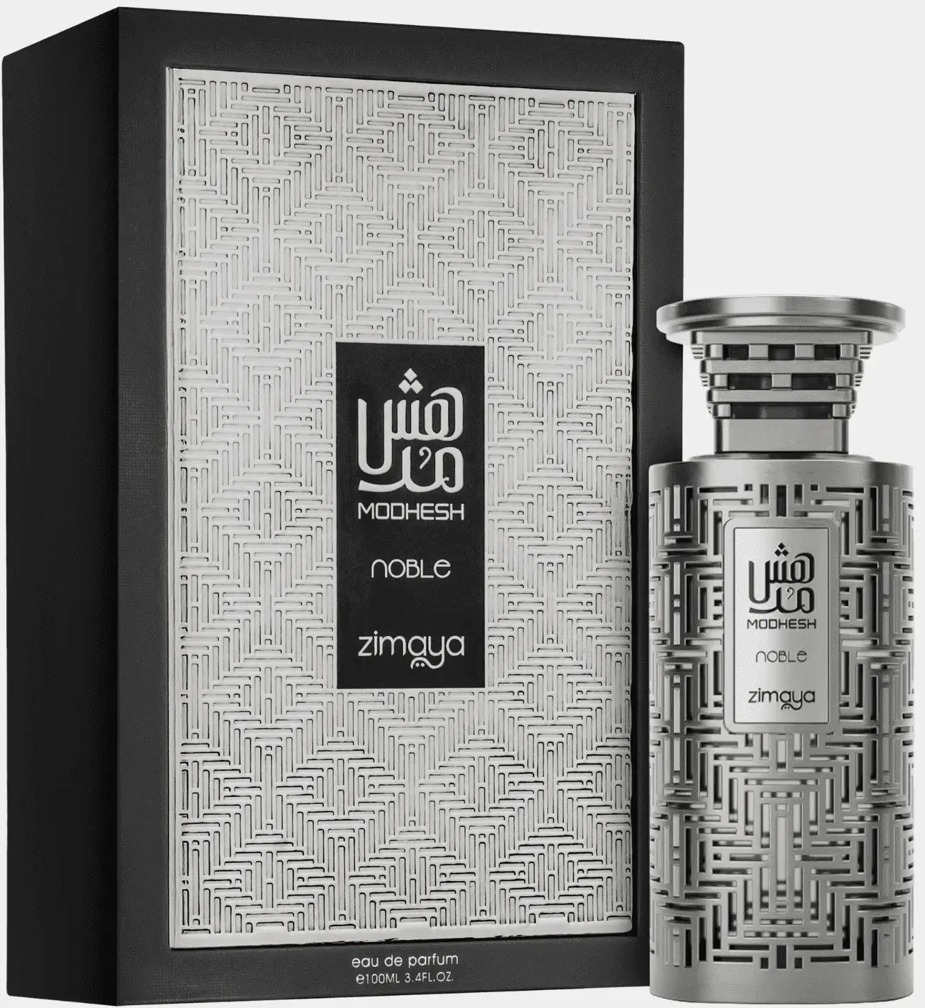 Zimaya Modhesh Noble for Men Eau de Parfum Spray 3.4 Oz Cologne Perfume Fragrance Fresh Spicy Amber Aromatic