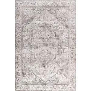 Vita SplashGuard Vintage Medallion Machine Washable Area Rug