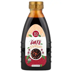 Let’s Date | Organic Date Syrup | Healthier Sugar Substitute | NO Added Sugar | Vegan | Paleo | Gluten Free | Kosher | Non- GMO | Natural Alternative Sweetener | Squeezable Bottle (14.1 oz)