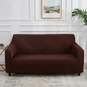 stretch Dustproof Sofa Cover, Elastic Sofa Slipcover, stain-resistant, elastic, fits armchairs and sofas, protects home and office furniture, available in 24 colors (dark gray, light gray), excluding pillow covers