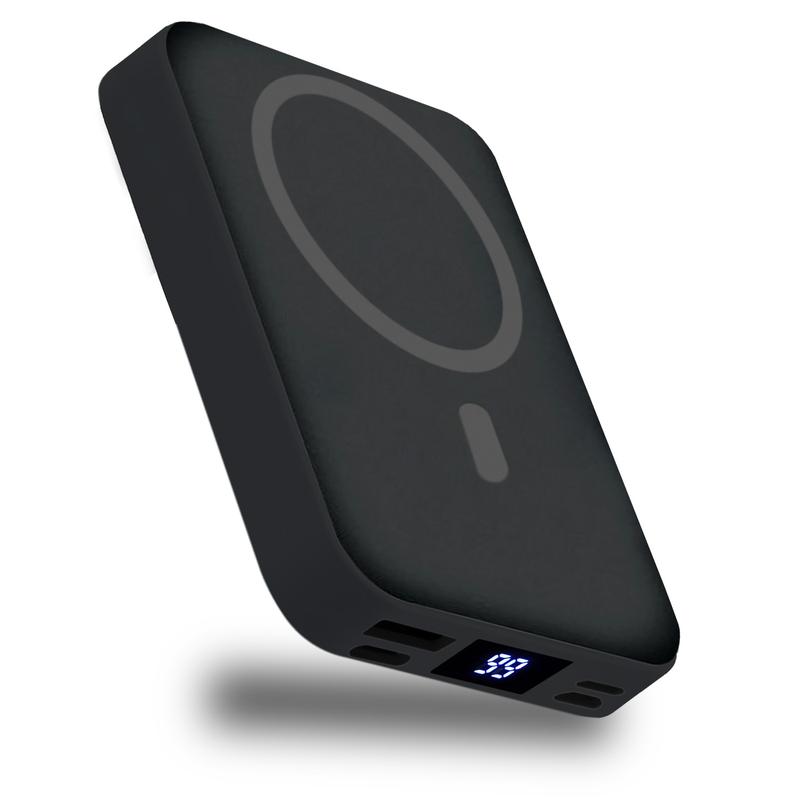 VAISEKE Wireless Power Bank, 10000mAh Magnetic Portable Charger 22.5W PD Fast Charging with Type-C Cable,  Battery Pack QC3.0 LED Display Compatible with iPhone 17/16/15/14/13/12 Pro/Mini/Pro Max