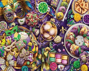Mardi Gras (2036pz) - 1000 Piece Jigsaw Puzzle