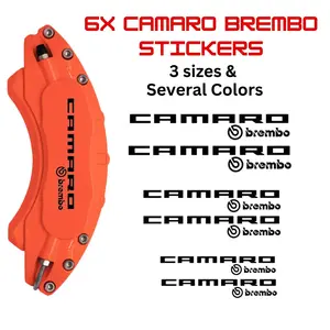 6x CAMARO BREMBO Brake Caliper Decal Stickers / Car Decals / Car Stickers