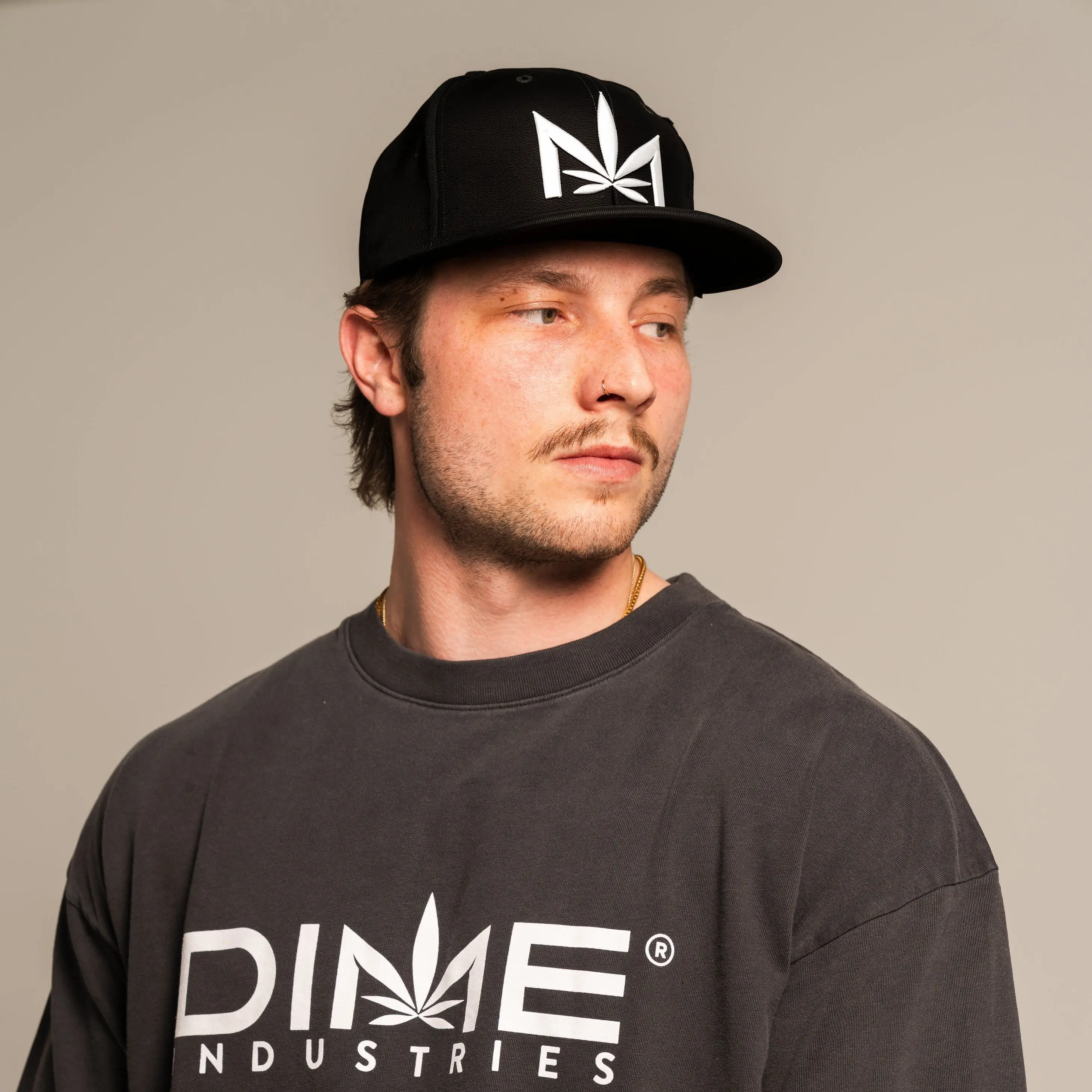 DIME OG Leaf Logo Snapback