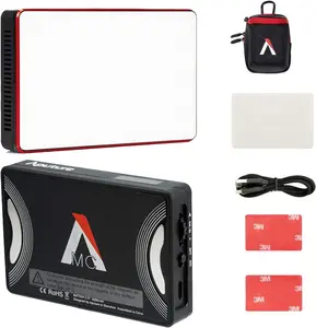 Aputure Amaran MC RGBWW Mini On Camera Video Light,3200K-6500K,CRI/TLCI 96+,HSI Mode,Support Magnetic Attraction,App with USB-C PD and Wireless Charging