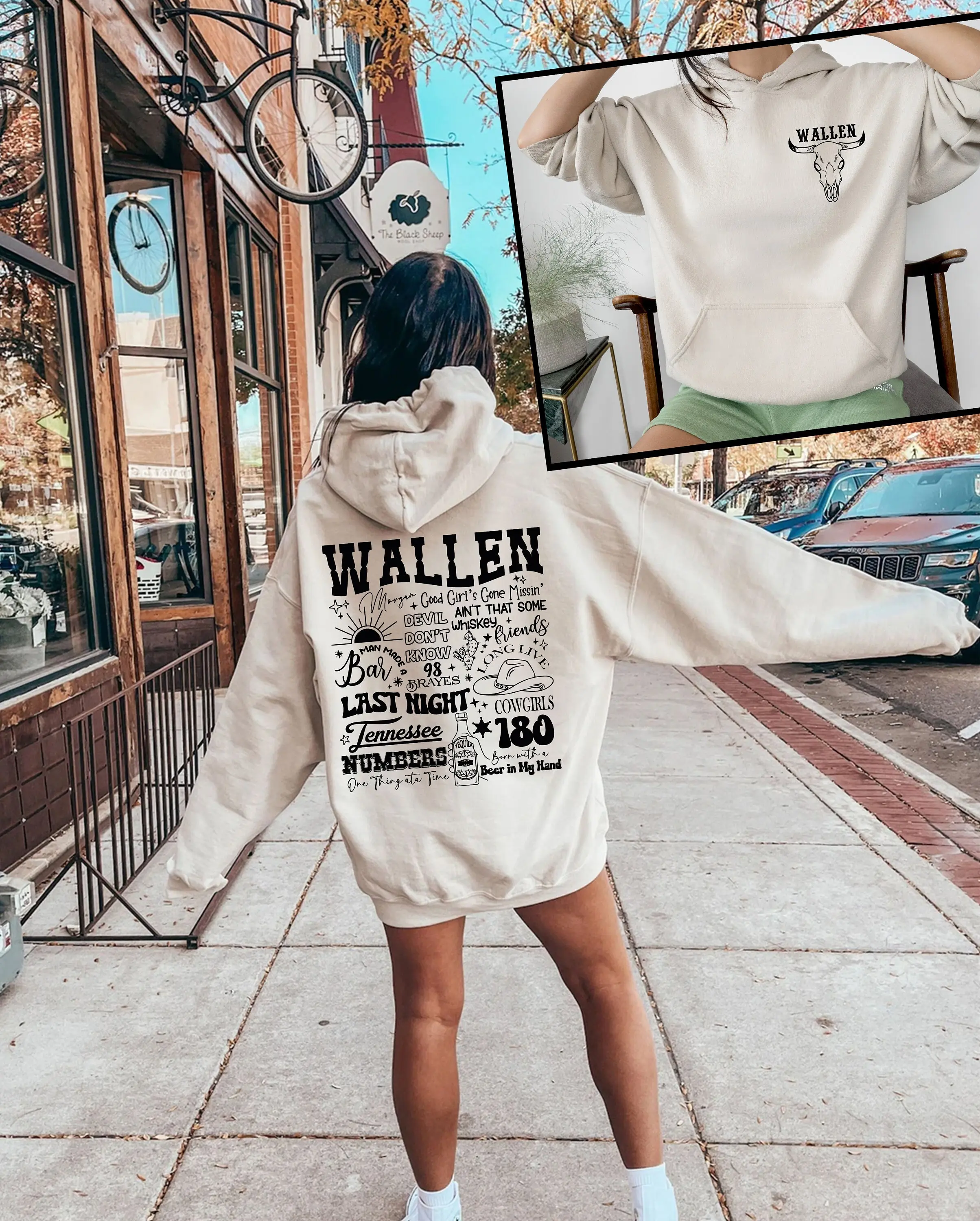 Vintage Wallen Country Music Hoodie Vintage Concert Sweatshirt Western Tour Hoodie Cowboy Vintage Wallen Trendy Cowgirl Cowboy Sweater Shirt, T-shirt, Sweatshirt, Hoodie, Free Shipping
