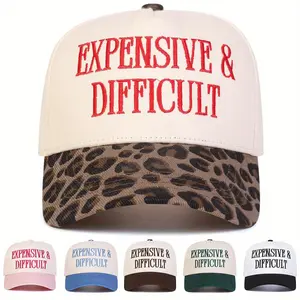 Unisex Letter Embroidered Patchwork Adjustable Baseball Cap Breathable Sun Protection Outdoor Hat