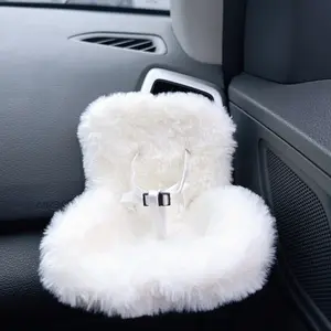 Suitable for Labubu Doll Seats, Cute Plush Car Doll Seat Cushion, Cute Doll Car Air Vent Decoration, Car Interior Decorative, Car Interior Decoration Accessories for Women & Girls, Girly Car Accessories