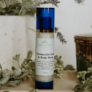Dermacalm Face & Body Wash 8 fl oz - Soothes and Comforts Sensitive Skin with Aloe, Calendula, Oat, Lavender & Blue Tansy - Facial, Skincare