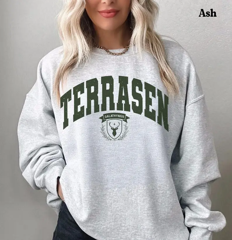 Terrasen Sweatshirt Throne Of Glass Vintage Sweater Gift For The Rhysand Fan Girl Acotar Merch Aelin Galathynius TOG Crewneck