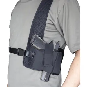 Universal Shoulder Holster,Chest Holster,Concealed Shoulder Holster for Men,Fits 1911,M&P Shield 9mm, Glock 19,Sig P365,S&W Bodyguard and More(Right Hand)