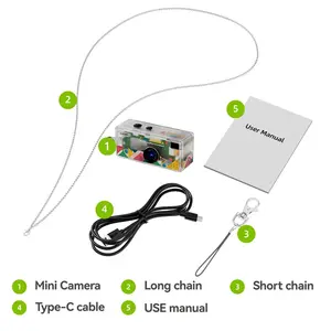Mini 1080P HD Keychain Camera, Pocket Size, Record Anytime Anywhere, Supports 30 Fps, Flashlight, USB Charging, Includes 8GB Storage Card, Capture Moments Easily