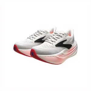 Unisex Gradient Thick Platform Cushioned Running Shoes Breathable Mesh Lightweight Non Slip Athletic Sneakers Shock Absorbing Comfort Supportive Workout Footwear for Jogging Gym Walking Daily Casual Sports