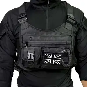 Outdoor Tactical Chest Bag for Men, Running Sports Chest Pack, Front Pouch for Hiking & Travel, Durable & Lightweight Design, Travel Essentials