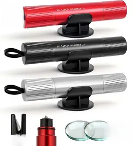 2026 Upgraded Safe Hammer Glass Breaker Under Water(3PCS), Car Hammer Seatbelt Cutter Window Breaker Emergency Escape Tool, Safehammer Glass Breaker for New Cars