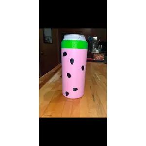 Watermelon Slim Can Koozie