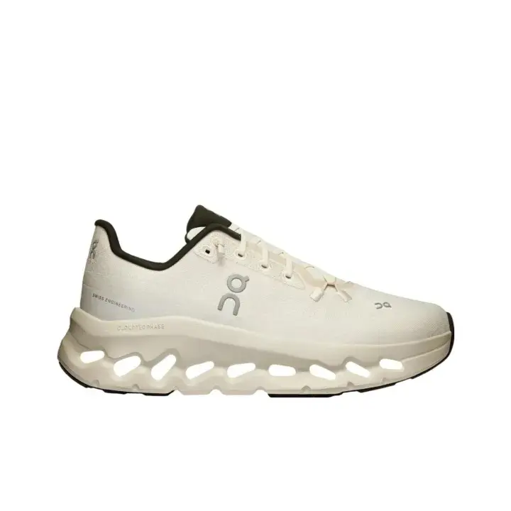 Off-white Sneakers With Black Trim & Hollow Thick Midsole, Plain Versatile Hue Suits Daily Commute And Minimalist Korean Outfits