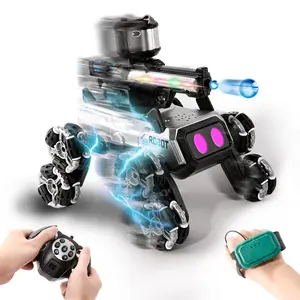 Remote Control Stunt Dog Car, 1 Box Smart Gesture Sensor Car with Light & Sound Effect, Interactive Toy for Boys & Girls