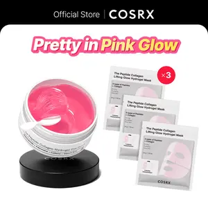 [COSRX Official] [FAST SHIPPING]  Pretty in Pink - Lift & Bright | The Peptide Collagen Hydrogel Eye Patch (60 patches) | The Peptide Collagen Lifting Glow Hydrogel Mask_3ea | Lift, Firm and Glow with Peptides & Collagen Gentle Hyaluronic Hydrate Radiant