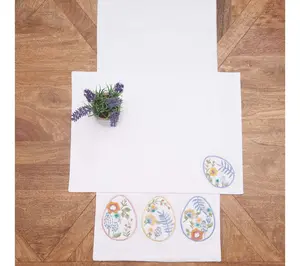 Floral Easter Egg Placemats Set of 6 by Valerie