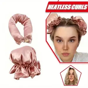 Heatless Curling Kit for Nighttime Styling, Damage-Free Curls with Sleep Hairband, Easy-To-Use Heatless Curlers for Healthy Hair