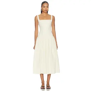 ALL THE WAYS Cypress Midi Dress in Ivory