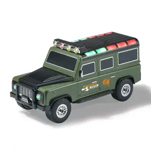 WSTER WS630 Classic Off Road Vehicle Bluetooth Speaker Toy Red with FM Radio USB TF TWS Stereo LED Lights Perfect Gift for Kids and Car Enthusiasts Great for Car Tabletop Games and Outdoor Easter Parties