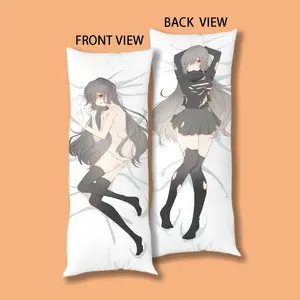 Anime Character Full Body Pillowcase, High-Definition Dual-Sided Print, Vibrant Girl Pattern, 150x50 Cm, Zipper Closure