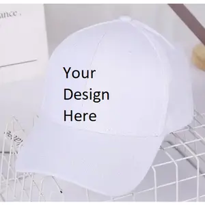Customized Baseball Cap - White Design with Adjustable Fit and Classic Brim