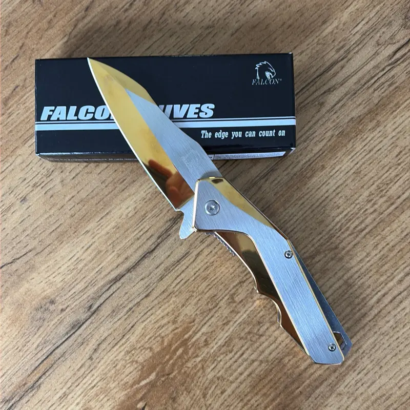 Gold and Silver Pocket Knife EDC
