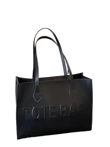 Women's Solid Color Tote Bag, Fashionable Large Capacity Shoulder Bag for Work & Daily Used, Casual Trendy Versatile High-quality Daily Commuting Bag