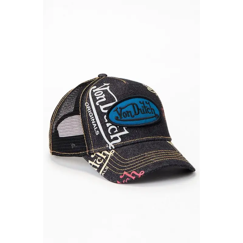 Von Dutch Men's Tagged Trucker Hat