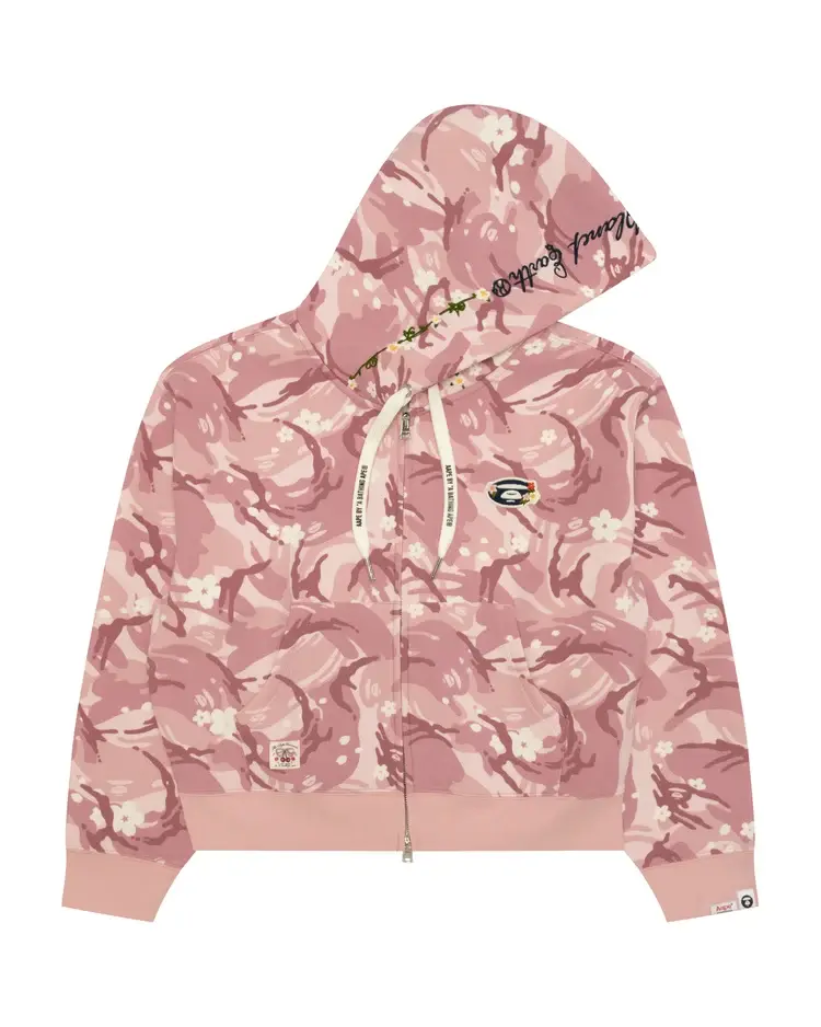 Tree Edge Camo Shark Camouflage Embroidered Hoodie Zip Up– Graphic Crewneck Pullover, Detailed Embroidery Design, Casual Streetwear, Everyday Urban Fashion