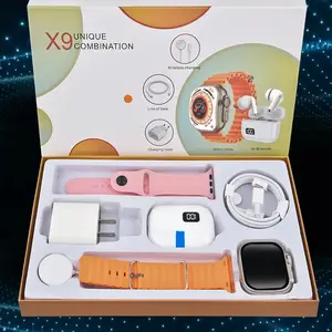 All-in-One Smartwatch Set: Bluetooth Headphones, 20W Quick Charger, Type-C Cable, Adapter, Stereo Audio – Portable Wearable Daily Phone Accessories