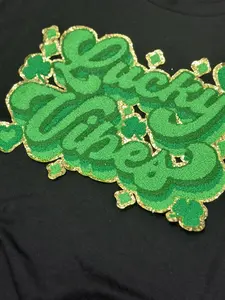 'Lucky Vibes' Chenille Patch