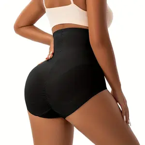 Women High Waist Shapewear Shorts Double Zipper & Button Tummy Control Butt Lifting Compression Slimming Body Shaper Everyday