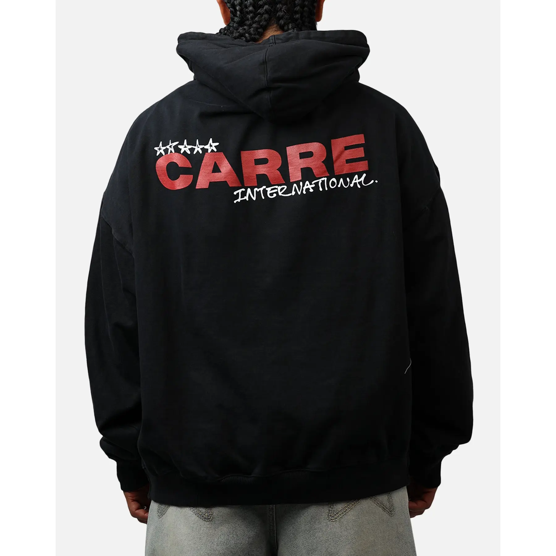 Carre Handdrawn Hoodie Black