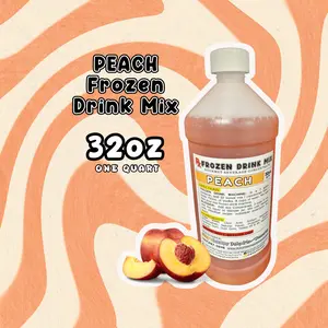 PEACH Frozen Drink Syrup - Margarita Mix - Slush Machine Mix - Concentrate for Beverages