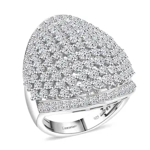 Luxuriant Lab Grown Diamond G SI 3.25 ctw Ring in Sterling Silver Size 7 Christmas Gifts