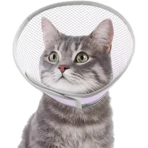 Cat Cone Collar Soft to Stop Licking After Surgery, Waterproof Lightweight Recovery Collar for Cats and Small Dogs, Elizabeth Plastic Cone Alternative, Neck Pillow to Prevent Scratches