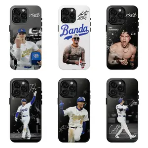 Los Angeles Dodgers Player Phone Case Whimsical Baseball Star Compatible for iPhone 17 16 15 14 13 12 11 and for Samsung S21-S25 Ideal Gift for Woman/Man