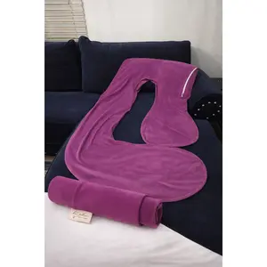 HerPillow Pregnancy Pillow Cover Body Pillow Pillowcase – Ultra-Soft Zip Cover