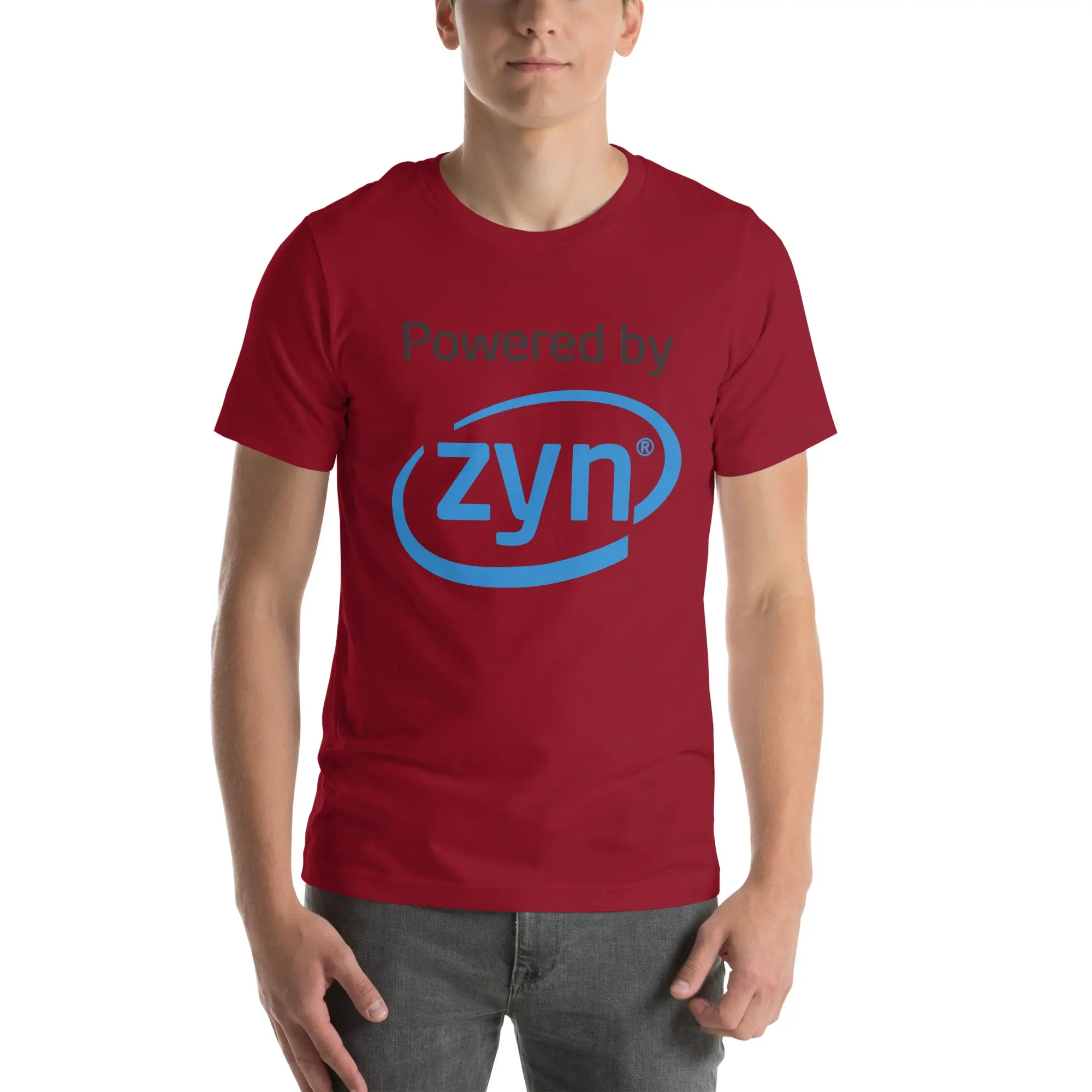 Powered by Zyn Unisex t-shirt