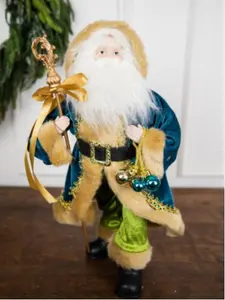 18” Santa Figure - Blue Coat