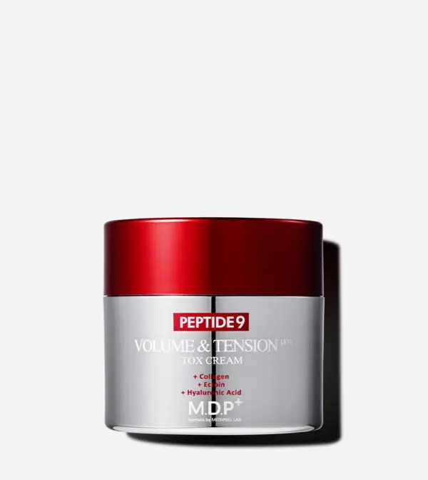 MDP+ Peptide 9 Volume & Tension Tox Cream Pro Moisturizer - Hyaluronic Acid, Dry Skin Repair, Moisture-Boosting Skincare, 1.76 oz (50g)