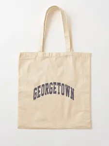Sale up to 50%, Limited flash Deal, Georgetown varsity lettering Cotton Tote Bag