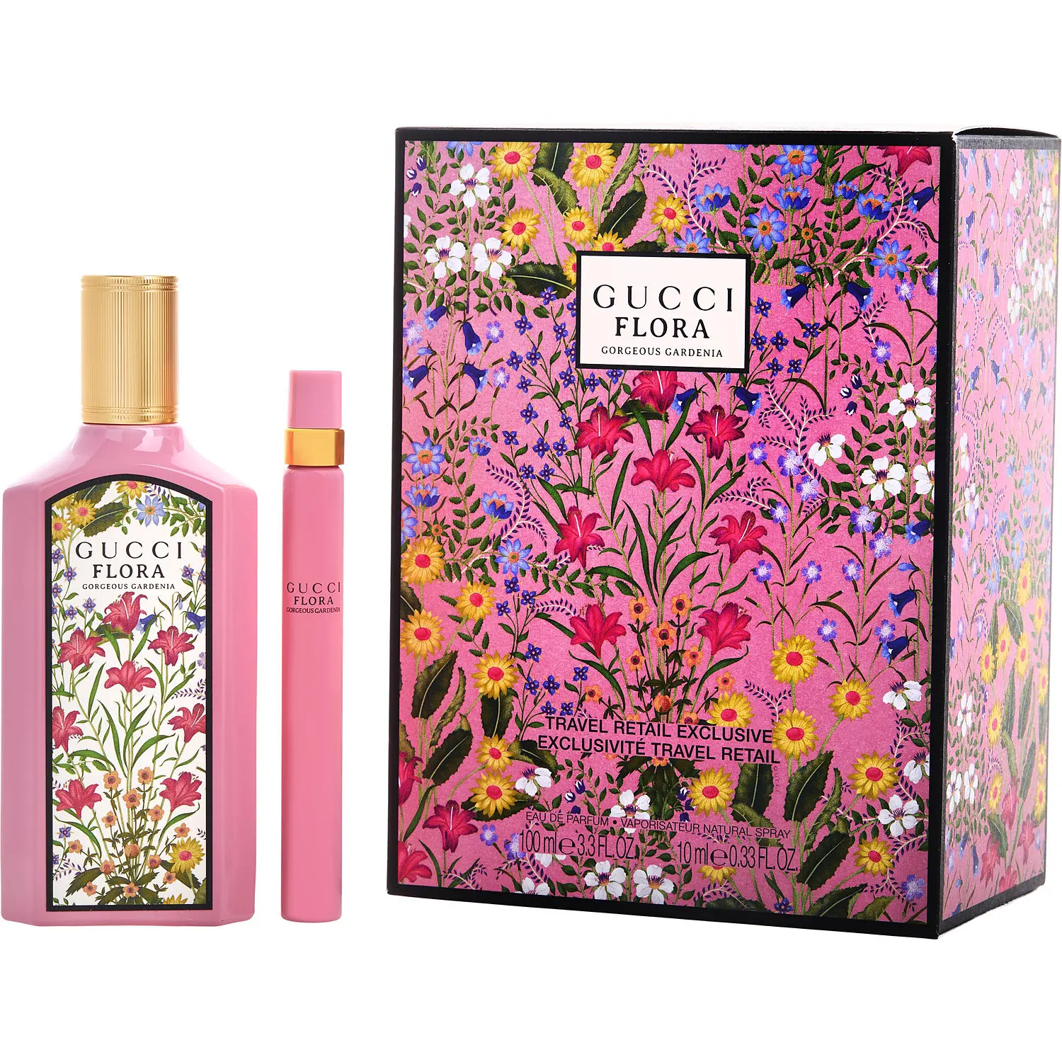 Gucci Flora Gorgeous Gardenia By Gucci Eau De Parfum Spray 3.3 Oz & Eau De Parfum Spray 0.33 Oz Mini For Women Gucci Flora Gorgeous Gardenia By Gucci Eau De Parfum Spray 3.3 Oz & Eau De Parfum Spray 0.33 Oz Mini For Women